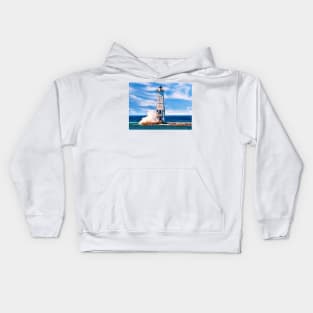 Frankfort "North Breakwater" Lighthouse - Color Kids Hoodie